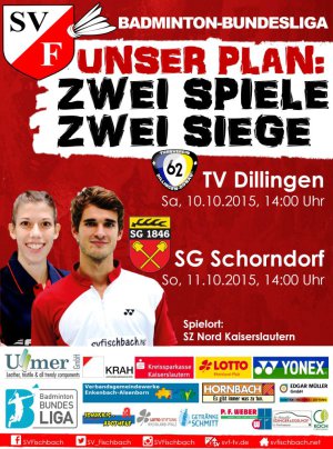 SV Fischbach Dillingen Schorndorf Badminton Bundesliga Federball